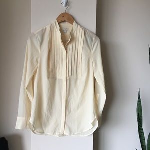 J crew tuxedo blouse